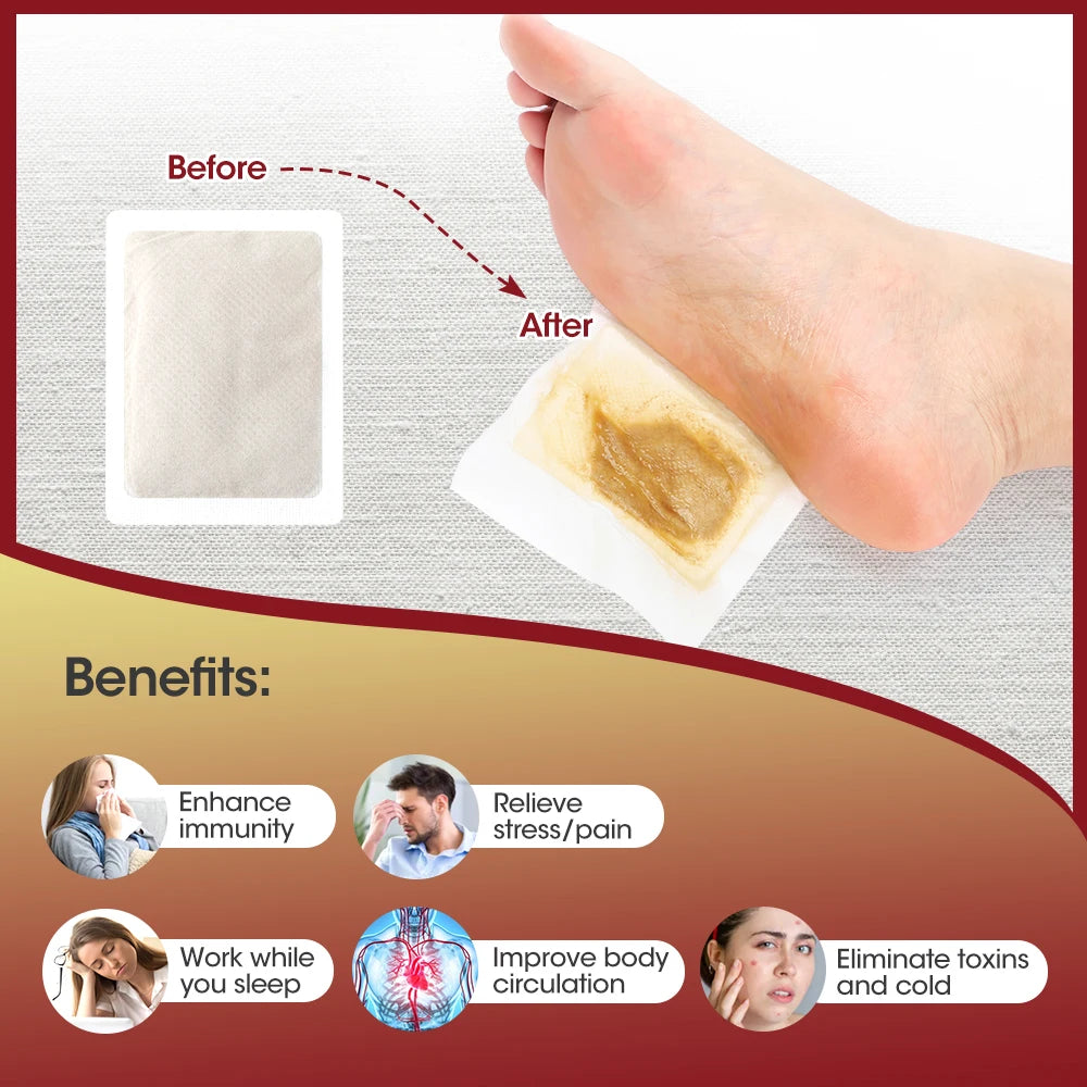 Wormwood Anti-Swelling Detox Pads Foot Patch