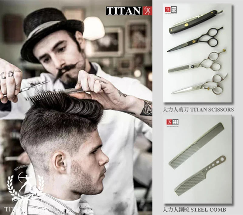 Titan 3D Scissors - Professional Barber Hairdressing Shears