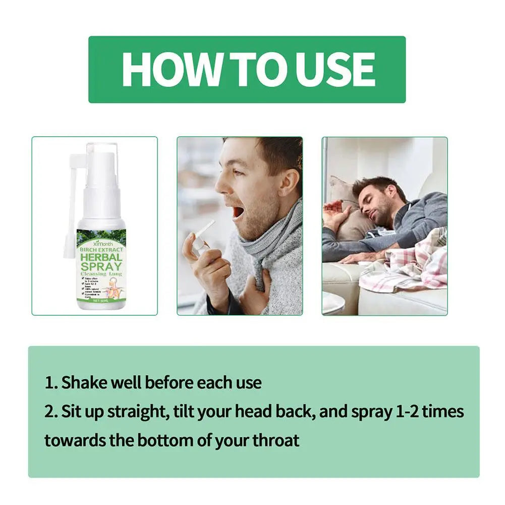 Birch Herbal Cleansing Lung Spray