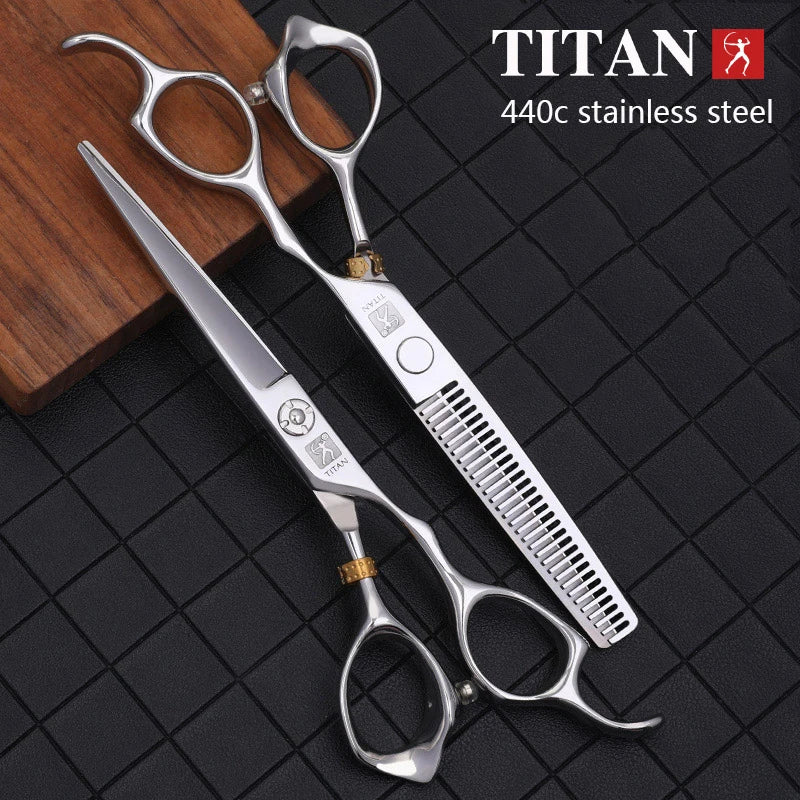 Titan 3D Scissors - Professional Barber Hairdressing Shears